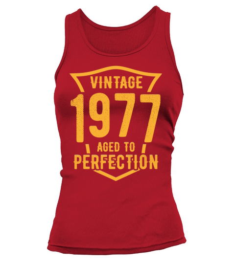 Vintage 1977 Aged To Perfection 46th Birthday Tank top Woman