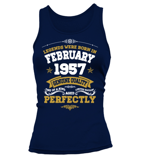 Vintage Aged To Perfection Ferbuary 1957 Tank top Woman