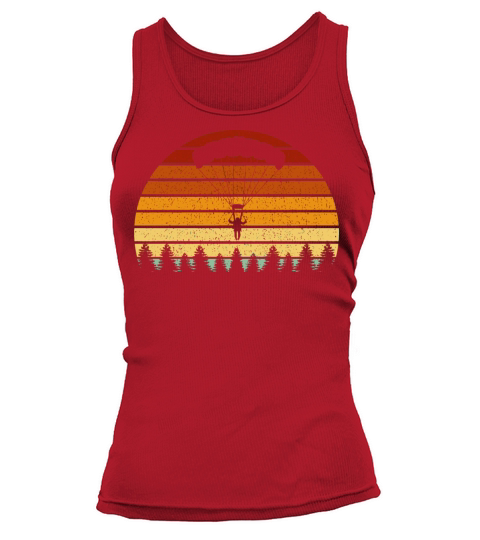 Vintage Sunset Skydiving For Skydivers Tank top Woman