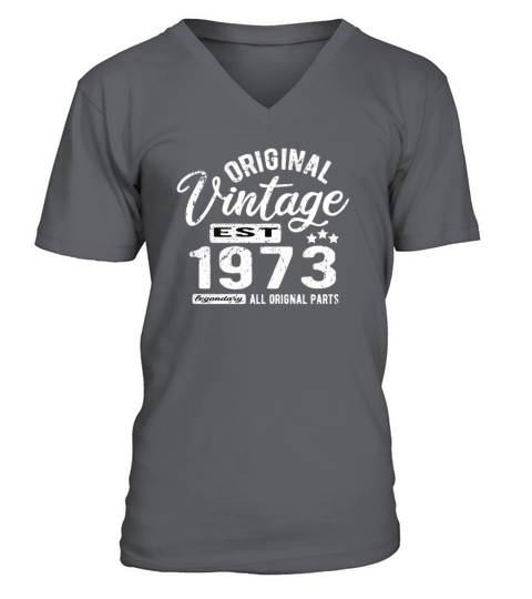 1973 Vintage Birthday V-Neck T-shirt