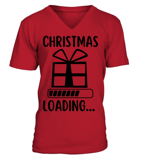 christmas loading V-Neck T-shirt
