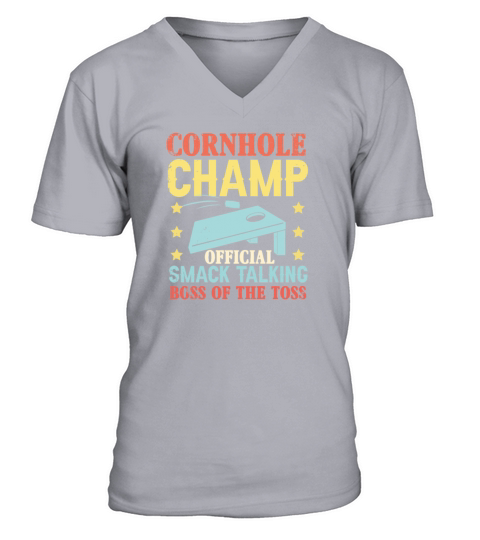 Cornhole boss of the throw V-Neck T-shirt