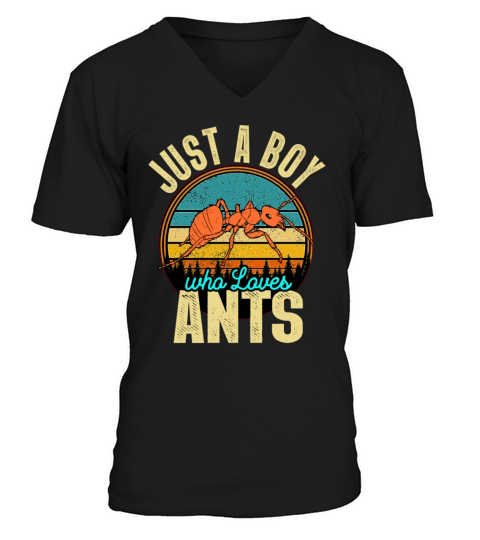 Just A Boy Who Loves Ants V-Neck T-shirt