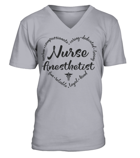 Nurse Anesthetist Design for CRNA V-Neck T-shirt