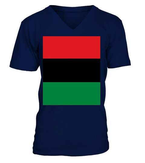 Pan African Flag V-Neck T-shirt