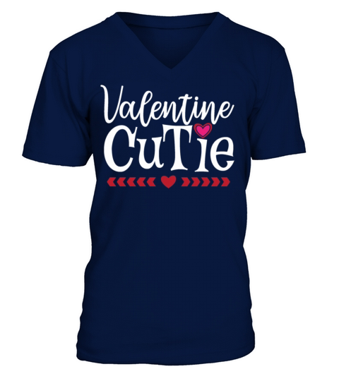 Valentimes Day Valentines Cutie Valentine Day Gift V-Neck T-shirt