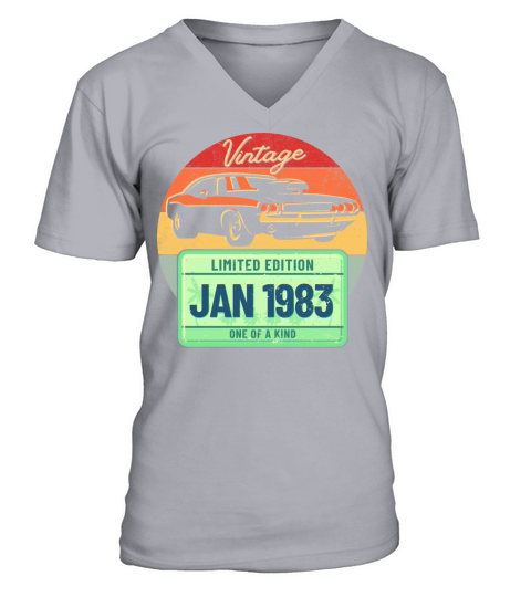 Vintage January 1983 V-Neck T-shirt