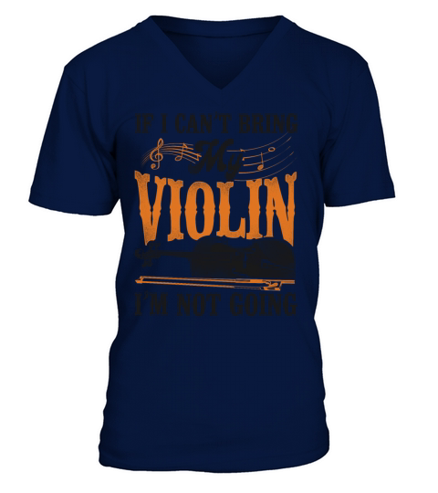 Violin Violinist Vintage If I V-Neck T-shirt