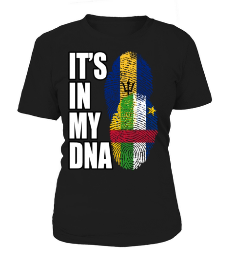 Barbadian And Central African Mix Heritage DNA Fla Women's T-Shirt