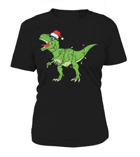 Christmas object Funny Trex Santa Women's T-Shirt