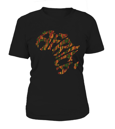 continent africa design BHM Black history month Women's T-Shirt