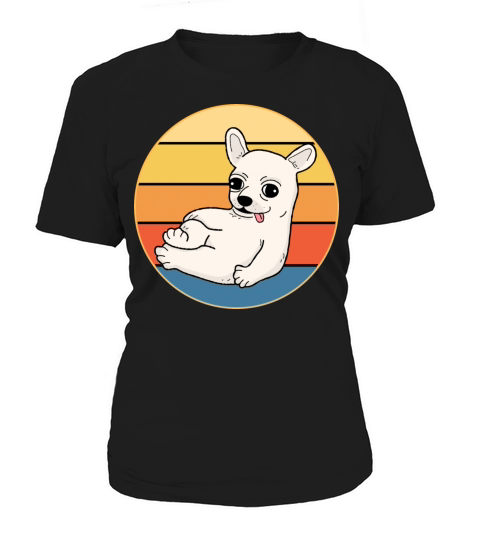 Cute Chihuahua Dog Breed Vintage Retro Sunset Women's T-Shirt