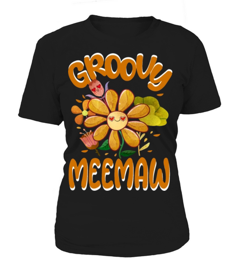 Groovy Meemaw Family Matching Vintage Family Women's T-Shirt