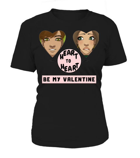 Heart to Heart Be My Valentine Design for boys gir Women's T-Shirt