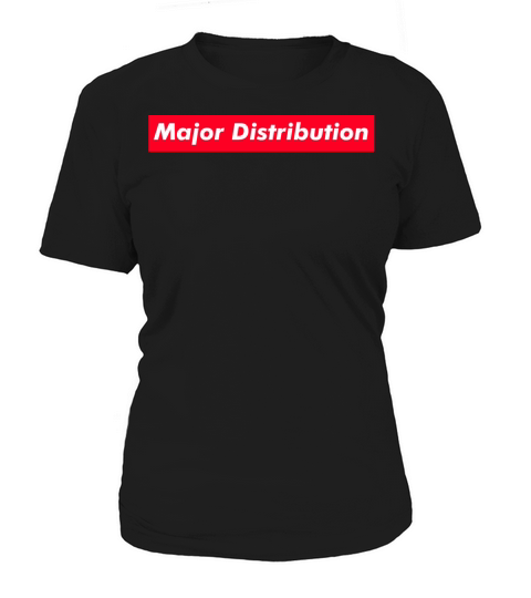 Major Distribution Red Box Minimalist Typography Women's T-Shirt