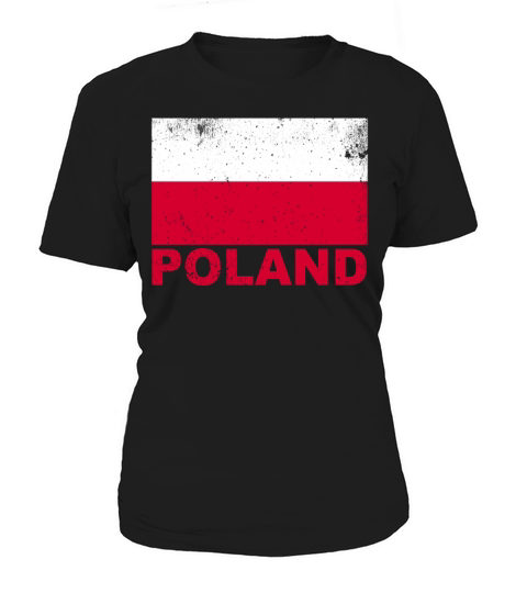 Poland Flag Vintage Polish Nationality Grunge Trav Women's T-Shirt