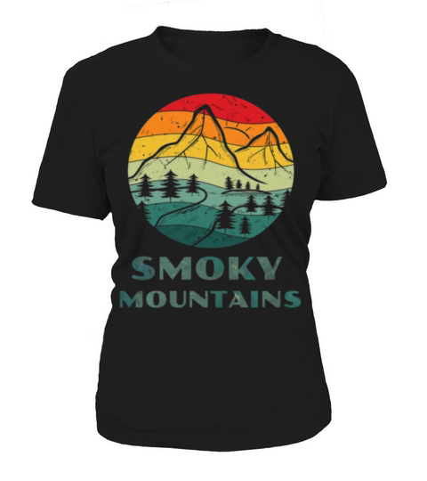 Smoky mountains vintage retro Women's T-Shirt