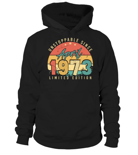 1973 April Vintage Hoodie Unisex