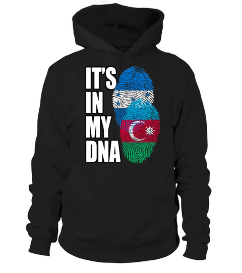 Azerbaijani And Honduran Mix Heritage DNA Flag Hoodie Unisex