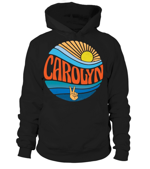 Carolyn Shirt Vintage Sunset Carolyn Groovy Tie Hoodie Unisex