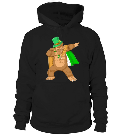 dabbing bigfoot st patricks day Hoodie Unisex