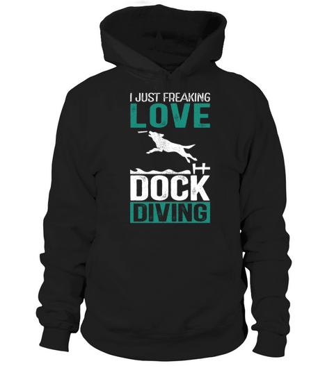 Dog Dock Diving Canine Water Sport Dogs Hoodie Unisex