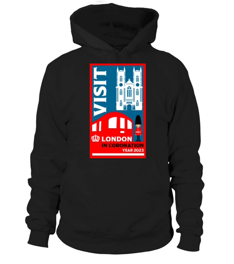 Retro Vintage Inspired British Coronation London Hoodie Unisex
