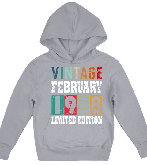 1988 February Vintage Kids Hoodie