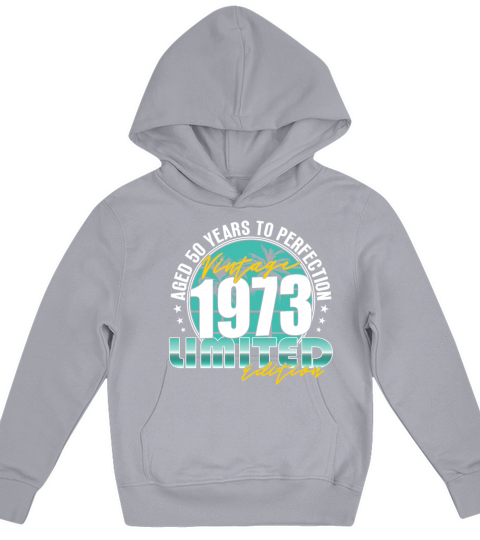 50th birthday vintage 1973 50 years Kids Hoodie