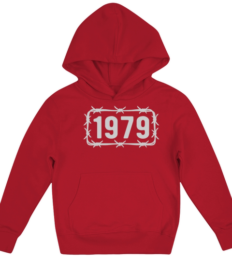 Birthday Vintage 1979 Barbed Wire Kids Hoodie