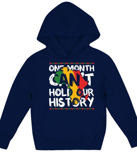 Black History Month USA Afro America African Kids Hoodie