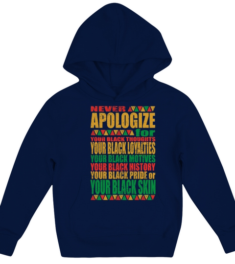 BLM Black African Pride Black History Month Kids Hoodie