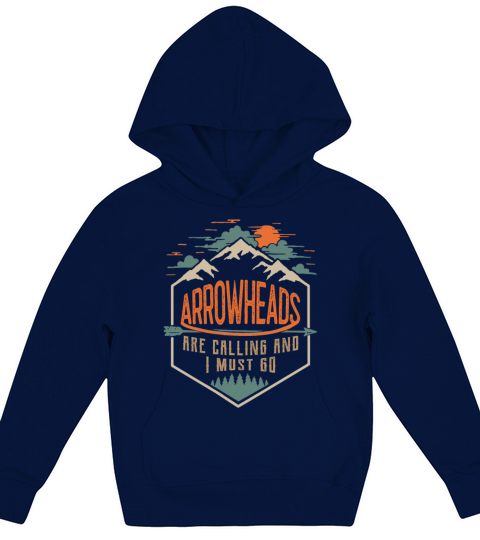 Funny Arrowhead Collecting Vintage Look Gifts Kids Hoodie