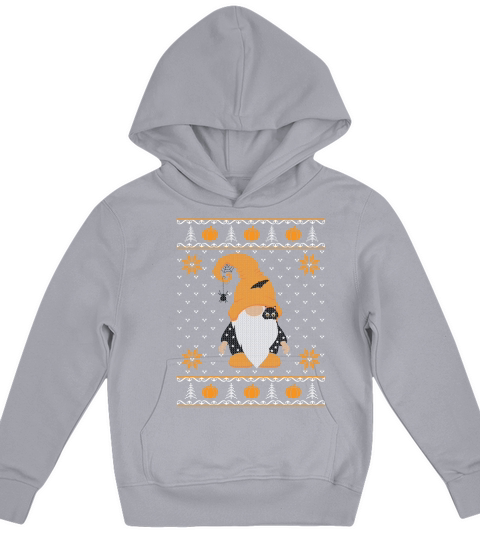 Helloween gnome ugly sweater Kids Hoodie