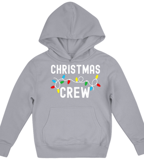 Lights Christmas Crew Funny Family Pajama Outfit Kids Hoodie
