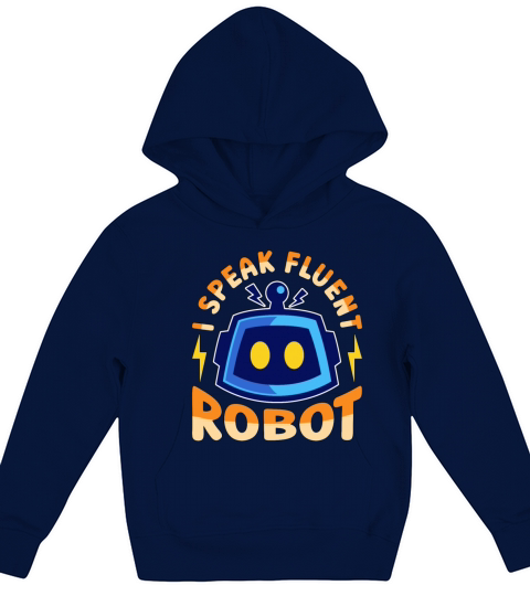 Robotics I Speak Fluent Cyborg Robotics Engineer Kids Hoodie
