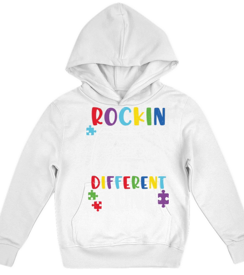 Rocking to a Different Tune Autism Kids Hoodie