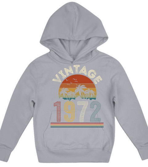 Vintage 1972 Kids Hoodie
