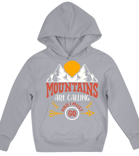 Vintage Mountains Climber Hiker Kids Hoodie