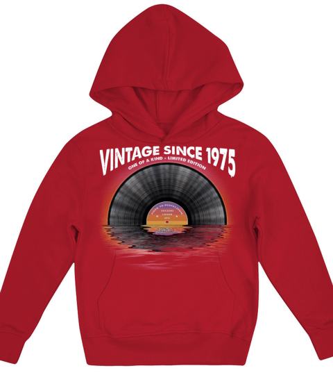 Vintage since 1975 Retro Disco Music Vintage Kids Hoodie