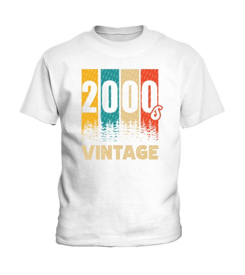 2000s Vintage Decade 2000 Era Millenium Retro Kids T-Shirt