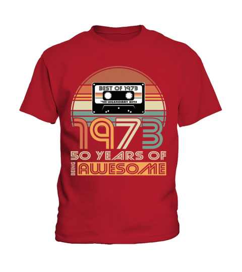 50th birthday vintage 1973 best of 1973 50 years Kids T-Shirt