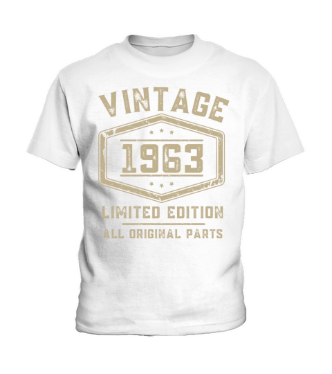 60 Years Vintage 1963 Retro 60th Birthday Kids T-Shirt