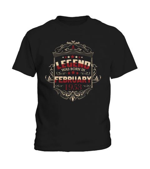 70th Birthday Gifts February 1953 Vintage Kids T-Shirt