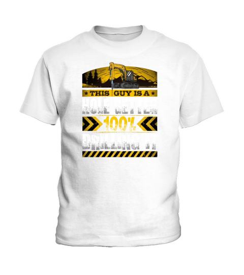 Funny Heavy Machinery Operator Excavator Drill Kids T-Shirt