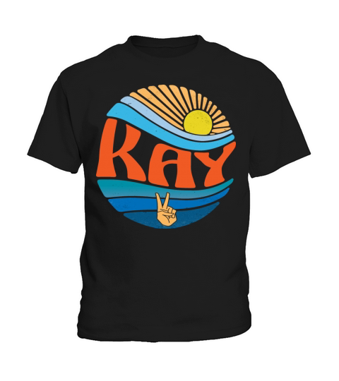 Kay Shirt Vintage Sunset Kay Groovy Tie Dye Kids T-Shirt