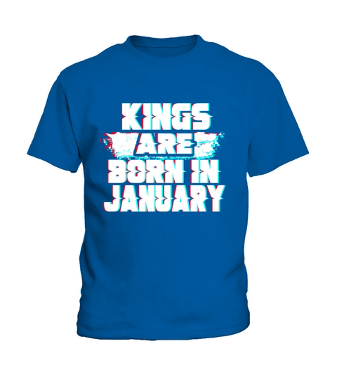 Kings are born in january Kids T-Shirt