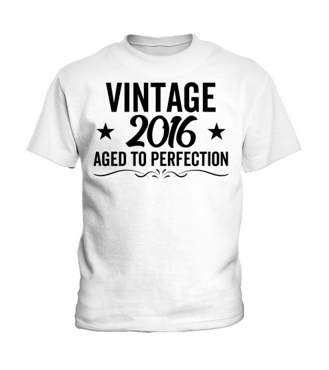 Vintage 2016 Aged To Perfection Kids T-Shirt
