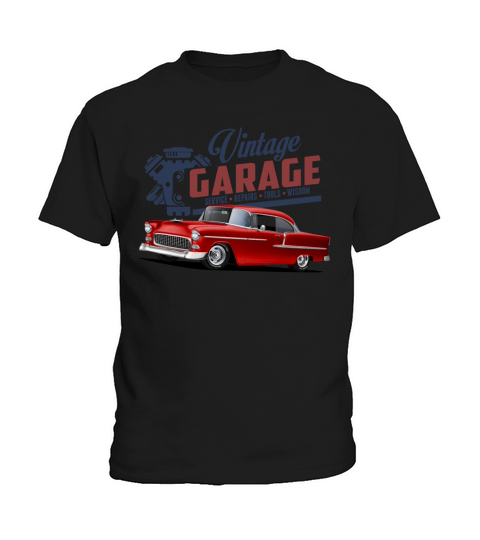 Vintage Garage 55 Street Rod Kids T-Shirt