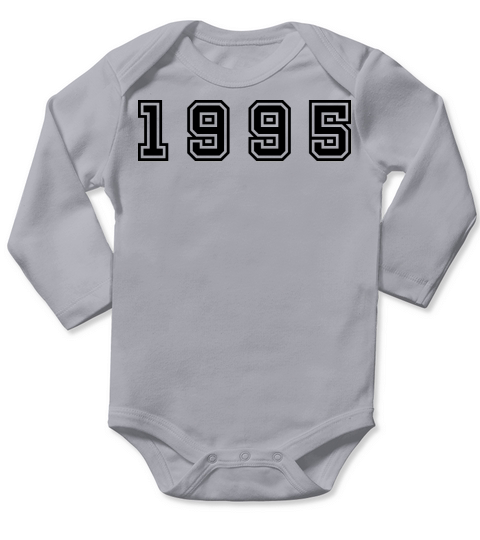 1995 Year Number Long Sleeve Baby One-Piece